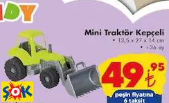 GOKİDY MİNİ TRAKTÖR KEPÇELİ OYUNCAK